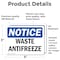 Signmission Waste Antifreeze, 5 in W x Rectangle, Vinyl Decal OS-2PACK-NS-D-35-L-18954 - alternate 5